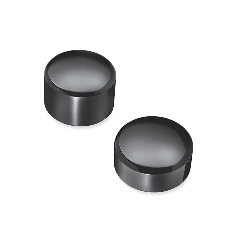 43422-09】ハーレー純正 リアアクスルナットカバーGloss Black Rear
