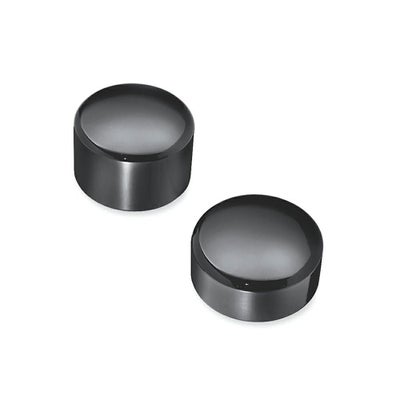 43422-09】ハーレー純正 リアアクスルナットカバーGloss Black Rear 