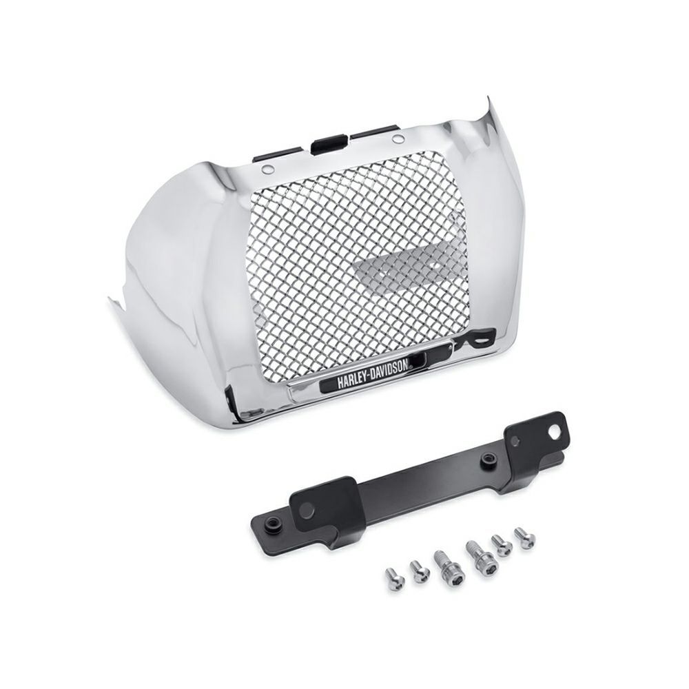 63121-11A】ハーレー純正 オイルクーラーカバーChrome Oil Cooler