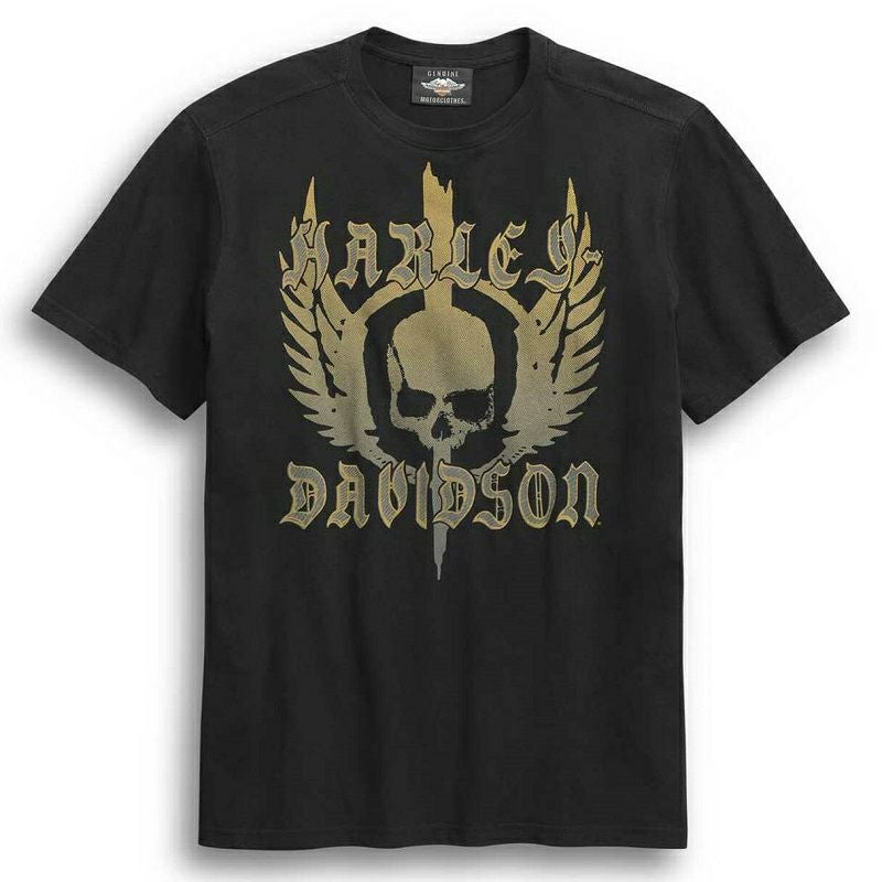 ハーレーダビットソン　デニムジャケット　Gジャン　スカルTシャツ HARLEY-DAVIDSON 純正（ハーレーダビッドソン）メンズ スカルウィング