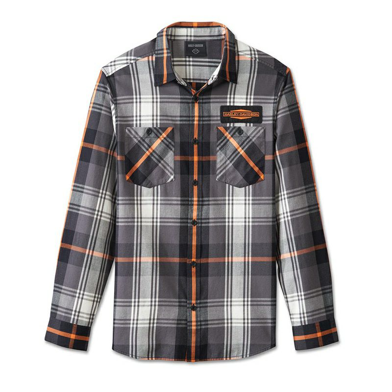 ハーレー純正　新品　メンズ　長袖シャツ　ジャケット　Sサイズ　ツーリング HARLEY-DAVIDSON 純正（ハーレーダビッドソン）メンズ スタックBar